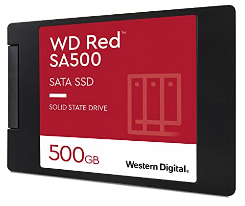 Image of Western Digital 500GB WD Red SA500 NAS 3D NAND Internal SSD - SATA III 6 Gb /s, 2.5 inch /7mm, Up to 560 MB /s - WDS500G1R0A (Pack of 10)