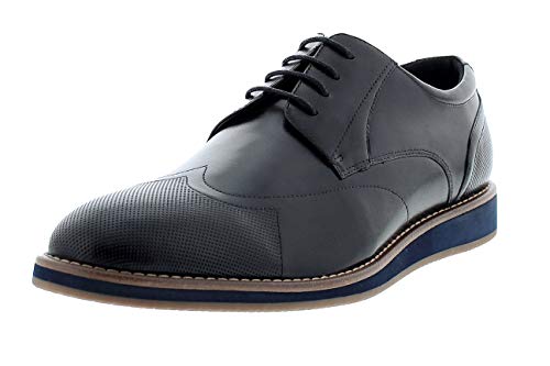 Zanzara Men’s Casual Dress Shoe Oxford, Black, 9.5