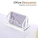 Acrylic Card Holder Clear Horizontal Business Card Organizer Stand for Desk 1 Slots Business Cards Stand for Women and Men