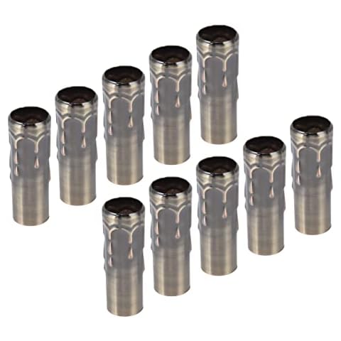 10 Piezas E14 Tubo de Metal Lámpara de Cabeza Carcasa de Hierro para Soporte de Lámpara de Vela Cover
