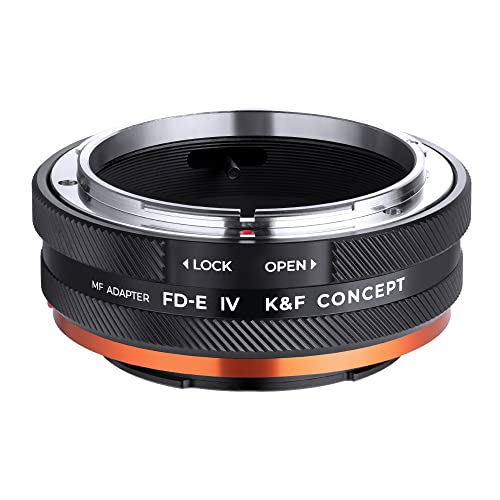 Adaptador de Montura de Lente K&F CONCEPT FD-NEX Pro, Enfoque Manual para Lentes FD y FL de 35mm Compatible con Cámaras Sony E Mount miniatura 2