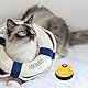 Weenwill Haustier Trainingsglocken,2 PCS Hundeklingel Haustiere Hundeglocke mit Pfotenabdruck Button Töpfchen Trainingsglocken Hundetür Glocke Hundeklingel für Hund Katze