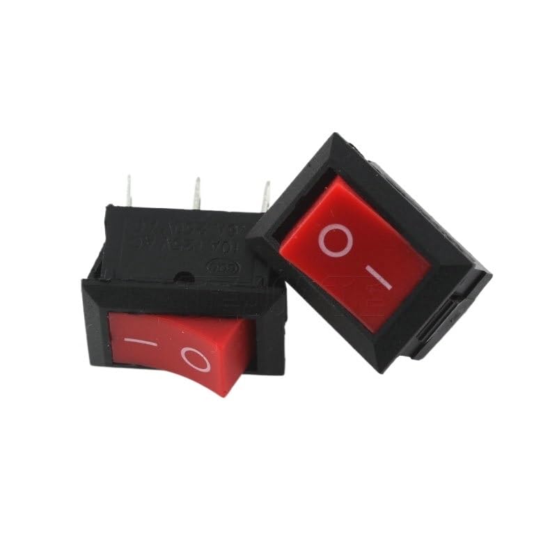 Boat Type Switch KCD1-101 Water Dispenser Electronic Scale Boat-Shaped Rocker Power Button Accessories 2 feet 6A250V(Maroon)