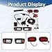 WFLNHB Golf Cart Light Kit Replacement for DS Club Car 1993-Up, Full Headlight Taillight Kit with Daytime Running Lamp Turn Signal Horn Brake Pad Hazard Blinker