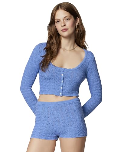 Image of Florence by Mills Women's Le Pointelle Crop Cardi Top
