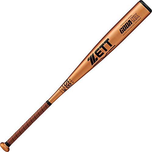 ZETT 軟式野球 バット ゴーダNX 超々ジュラルミン製 84cm 670g平均 ゴールド/ブラウン BAT34014