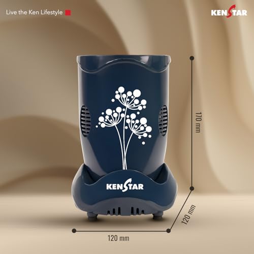 Image of Kenstar Nutrino Mixer Grinder Blender | 2 Jar 350W | High Power Motor Juicer | Blender and Mixer | Durable ABS Body | Blue & Black