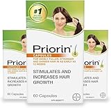 Priorin Hair Growth Vitamins With Biotin for Men and Women - Stimulate Growth, Decrease Hair Loss After Washing - 3x60 Count, 3 Month Supply