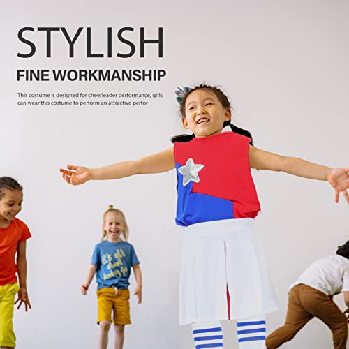 LIOOBO Conjunto de saia de líder de torcida para meninas, fantasia de líder de torcida, uniforme inf