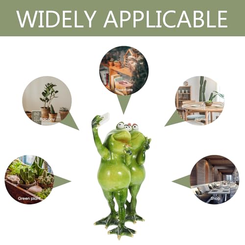 Figurine grenouille résine résistante aux intempéries ornement extérieur