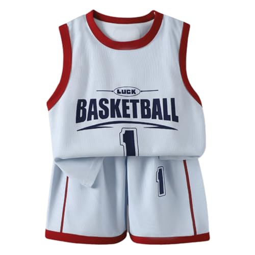 Newborn Baby Infant Toddler Boys 2 Piece Basketball Performance Tank Top and Mesh Shorts Set2
