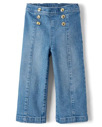 Image of Gymboree Girls' and Toddler Wide Leg Jeans