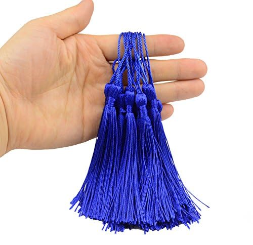 100pcs Silky Handmade Craft Tassels Mini Pendant for DIY Bookmark Keychain, Garland, Graduation Cap, Curtains, Jewelry Making - Image 4