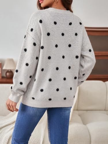 Image of MakeMeChic Women's Striped Sweaters Halloween Vintage Grandpa Sweaters