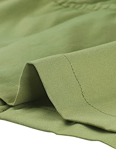 Allegra K Women's Casual Stand Collar Anorak Cargo Vests Sleeveless Utility Jacket Large Olive #TOP5