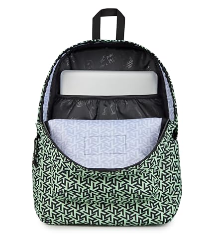 Image of JanSport SuperBreak Plus Backpack with Padded 15-inch Laptop Sleeve and Integrated Bottle Pocket - Spacious and Durable Daypack for Work and Travel, Team Colors Bratty /Black /Black
