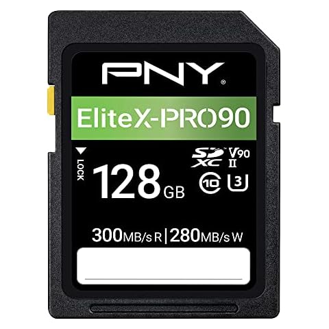 PNY 128GB X-PRO 90 Class 10 U3 V90 UHS-II SD Flash Memory Card Cover