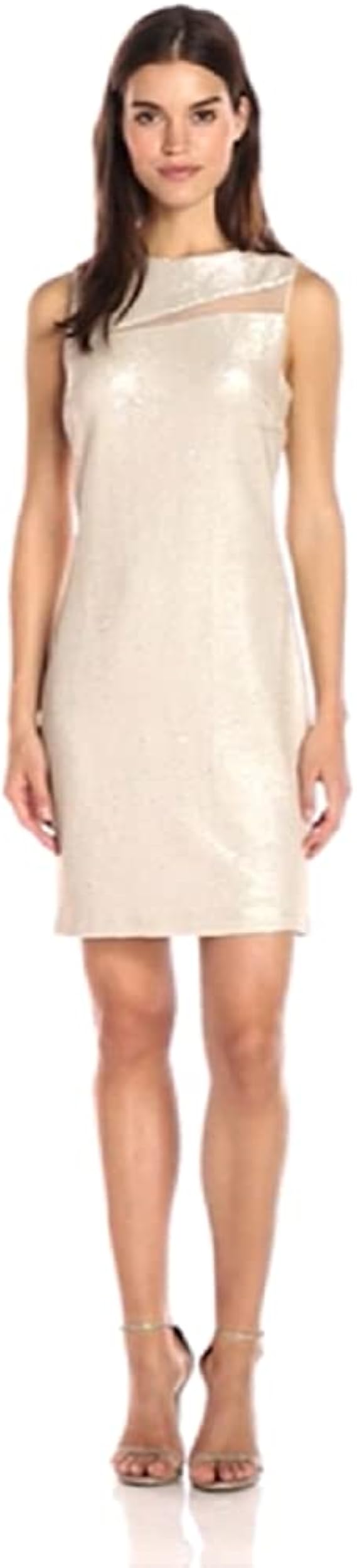 Over Sequin Sheath Dress 