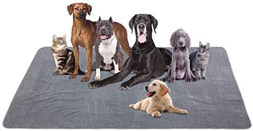 XXL72.5"X 44" Washable Reusable Dog Training Pads Cut to Fit in a Crate or Car Seats, Odor Control Training Pads Non Slip Dog Pee Pads for Large Dogs and Multiple Dogs with Great Absorbency