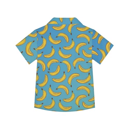 Boys Girls Hawaiian Shirt Little Big Kids Casual Summer Beach Shirt Button Down Short Sleeve Blouse Tops 3-16T2