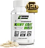 herbolab Horny Goat Weed Extract, Standardized to 10% Icariin, 250mg x 120 Capsules (AKA Epimedium Extract, Barrenwort, Bishop’s Hat, Fairy Wings, Yin Yang Huo)