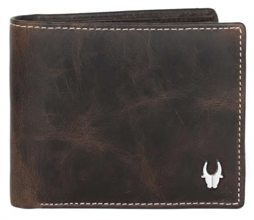 Image of WildHorn Genuine Leather Wallet for Men | Slim Bifold Wallet with RFID Blocking | Multiple Card Slots & Coin Pocket | Premium Leather Mens Wallet