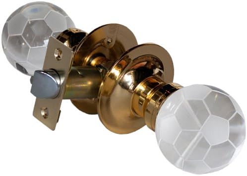 Krystal Touch of New York 3616BPA Soccer Ball Passive Doorknob, 2.5-Inch, Brass