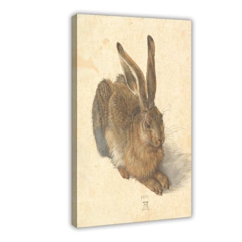 The Hare by Durer toile murale 30,5 x 45,7 cm cadre suspendu pour bureau