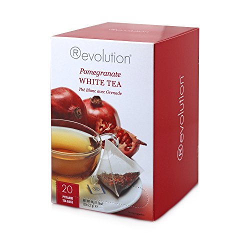 Revolution Tea - Mesh Infuser Full Leaf Tea - Pomegranate White Tea - 20 Bags #TOP26