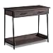 Sekey Home Console Table | Entry Table | Occasional Table with Storage Shelf and Drawer, Sturdy and Easy Assembly, Wood Look Accent Furniture with Metal Frame, Smoky Oak