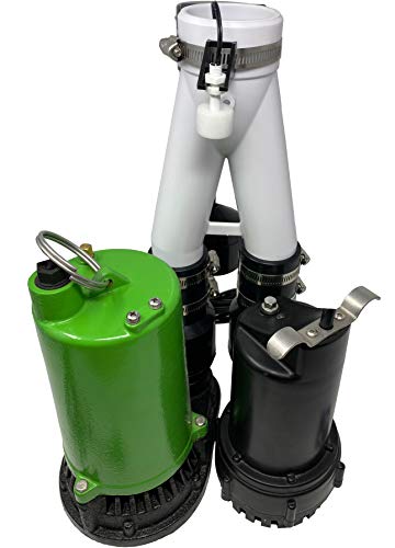 Pumpspy Ps2000C Pre-Assembled Smartpump Combination Wi-Fi Connected 1/2Hp Primary Sump Pump And 12V Battery Backup Sump Pump With Internet Monitoring & Alerts, Water Alarms For Basements #TOP1