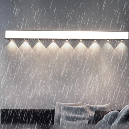 Applique murale LED extérieure design minimaliste noir 120cm en aluminium haut de gamme