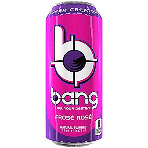 Vpx Bang Energy Drink, Variety Pack, Carbonated, Zero Sugar, Xtreme Energy, Zero Calories, Vitamin B6, Caffeine, 16 Fluid Ounce (12 Pack, 4 Of Each: Frose Rose, Bangster Berry & Rainbow Unicorn) #TOP1