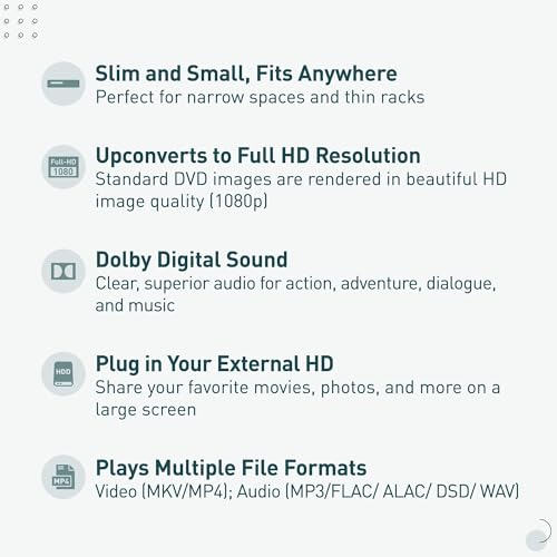Image of Panasonic Blu Ray DVD Player with Full HD Picture Quality and Hi-Res Dolby Digital Sound, DMP-BD90P-K, Black