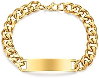 New Bracelet Steel Mens Cuban Chain Bracelets Figaro Chain Fashion Jewellery Gold Color Punk Rock For Men Gift
