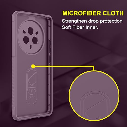 Image of amazon basics Back Case Cover for Realme 14 Pro 5G | Compatible for Realme 14 Pro 5G Back Case Cover | Liquid Silicon Magic with Camera Protection | Lavender