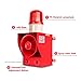 YASONG SLA-05B Model Industrial Alarm Siren, 12 Horn Tones, 0-130dB, AC110V-120V 45W, 100-150 Meters Range - Fire Tornado Alarm