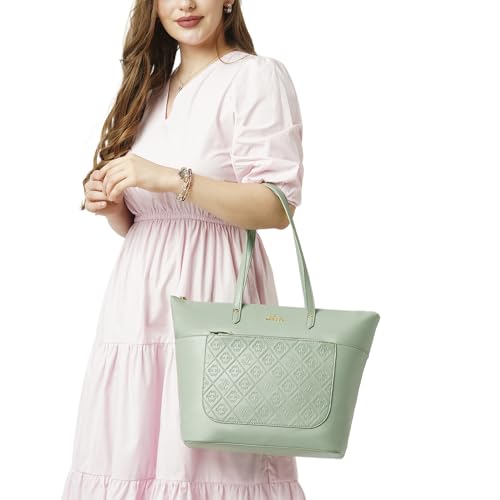 Image of Lavie Women's Hannah Deboss Tote Bag for Women | Tote Bag for Work | Ladies purse | Stylish Shoulder Bag | Gift for Women