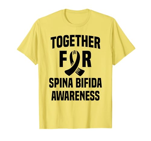 Together For Spina Bifida Awareness Vestido de cinta amarilla Camiseta