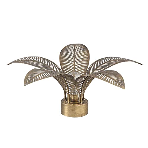 Lampe à poser dorée PTMD Etta en métal design haut de gamme pour salon