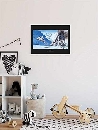 Komar Wall Picture Star Wars Classic RMQ Hoth Battle Snowspeeder Children's Room Decoration Art Print Without Frame WB145-50 x 40 cm Size 50 x 40 cm (Width x Height) - Image 3