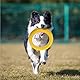 MMSGA Fitness-Ring für Hunde, Outdoor-Spiel Agility Trainingsgerät, Interaktiver Trainingsring für Kleine, Mittelgroße und Große Hunde (Gelb, 30CM)