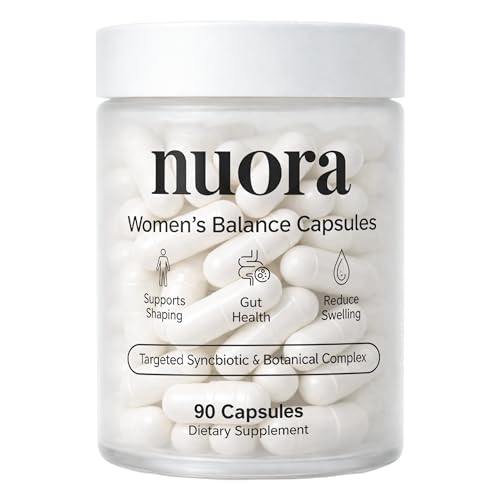 Nuora Biofilm Probiotic - Supports Digestive & Gut Health with Bromelain Dandelion Berberine & Black Pepper Extract - Helps Soothe Bloating Boost Metabolism & Provide Steady Energy 90 Count