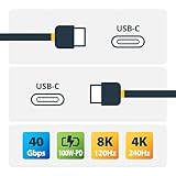 StarTech.com 3ft (1m) USB4 Cable, USB-IF Certified USB-C Cable, 40 Gbps, USB Type-C Data Transfer Cable/Cord, 100W Power Delivery, 8K 60Hz, Compatible w/Thunderbolt 4/3/USB 3.2 (CC1M-40G-USB-CABLE) - Image 12