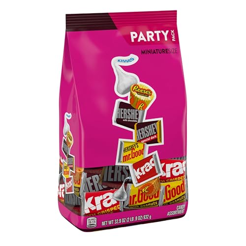 Image of HERSHEY'S and REESE'S Miniatures Assorted Chocolate Candy Party Pack, 32.9 oz