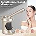 Facial Steamer Professional with More Steam for Deep Cleansing and Hydration, Face Steamer Featuring extendable arm, Steamer for Facial for Beauty, Spa and Home Use, Champagne Gold