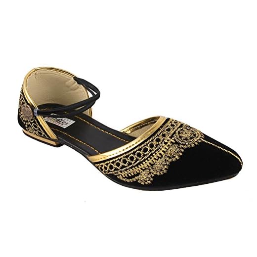 SHREE OL Rajasthani Jaipuri Work Ethnic Womens Girls Ladies Multicolor Sandal