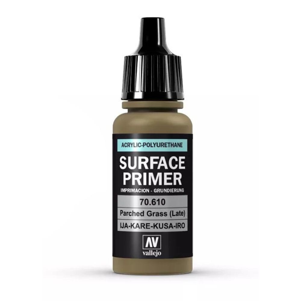 Vallejo Model Color 17 ml Polyurethane Primer - Parched Grass, 17 ml (Pack of 1) - Image 2
