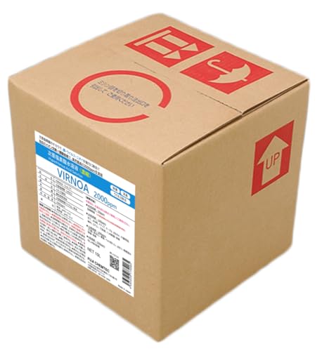 高濃度次亜塩素酸水溶液2000ppm、最大40倍希釈可能、除菌・消臭・ウイルス除去、VIRNOA(ウィルノア)、10L