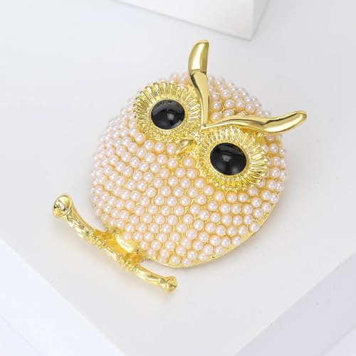 Image of Enamel Bird Brooch for Women Rhinestones Owl /Hummingbird /Eagle /Toucan Lapel Pin Cute Bird Brooches Jewelry Gifts for Mom Wife